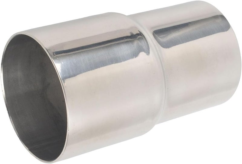 BATONECO ID 2 Inch to ID 2.25 Inch Exhaust Pipe to Component Pipe Adapter, 2" ID to 2.25" ID Reducer Polished Stainless Steel 4" Overall Length (2” ID-2.25” ID) - Image 1